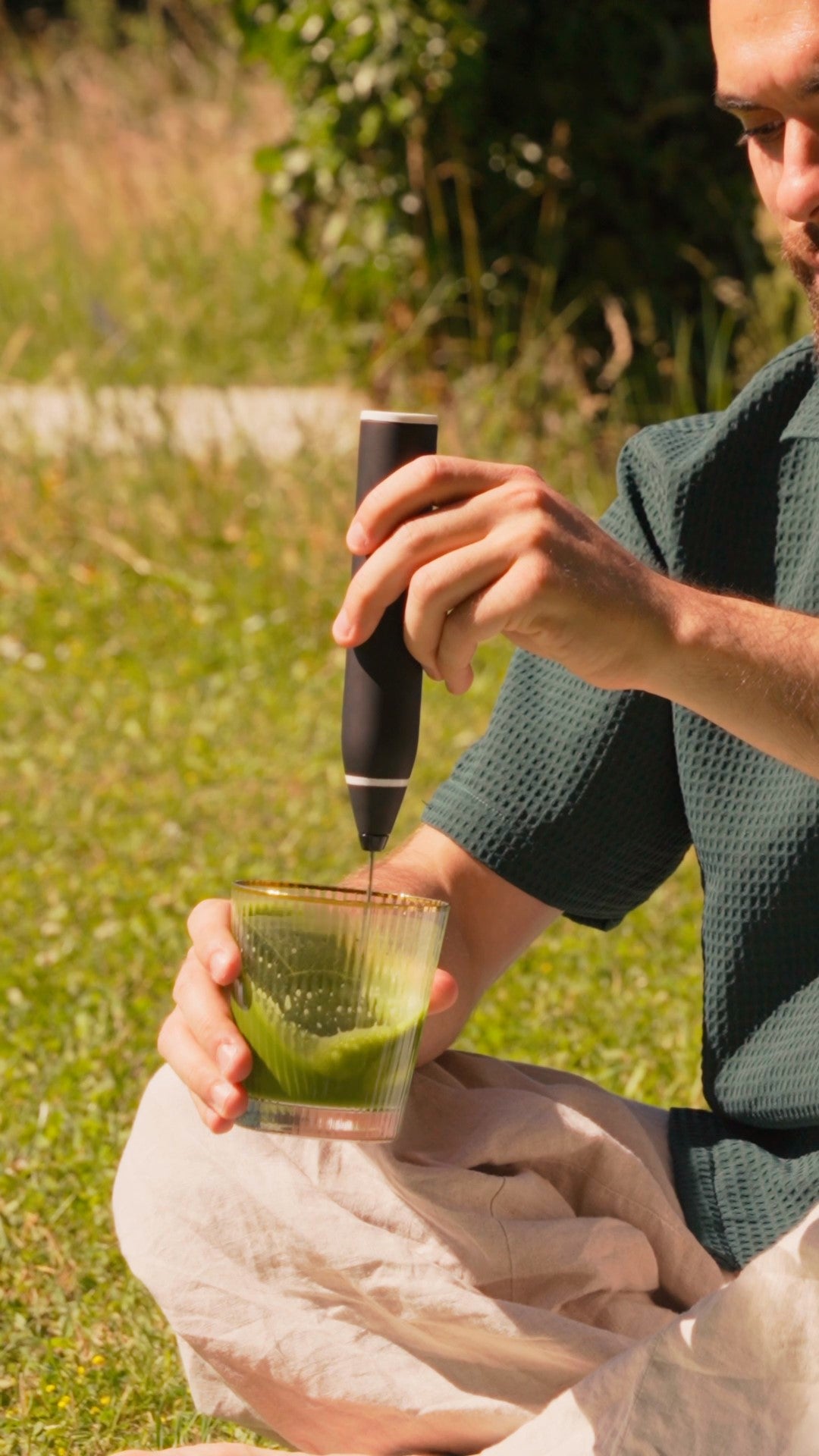 Matcha-Aufschäumer
